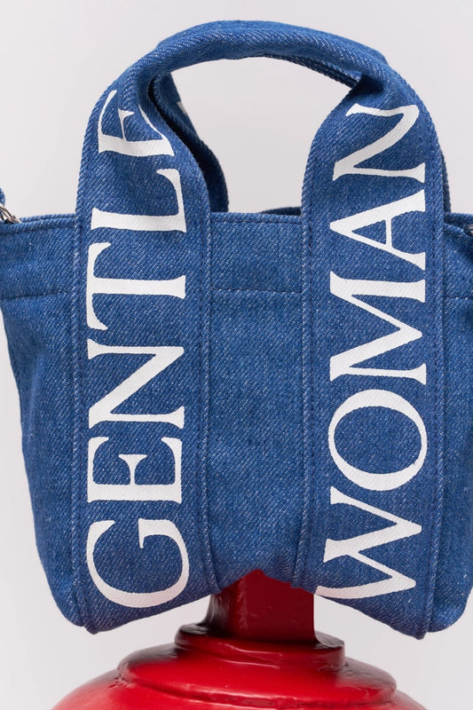 GW Logo Strap Micro Tote Bag : Navy