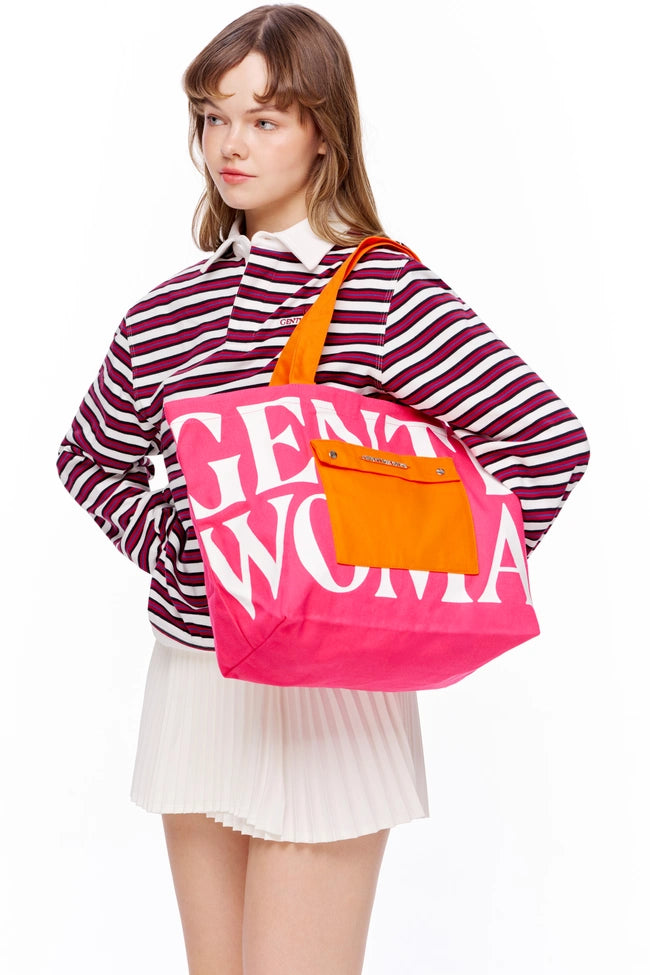GW Painted Wall Tote: Pink