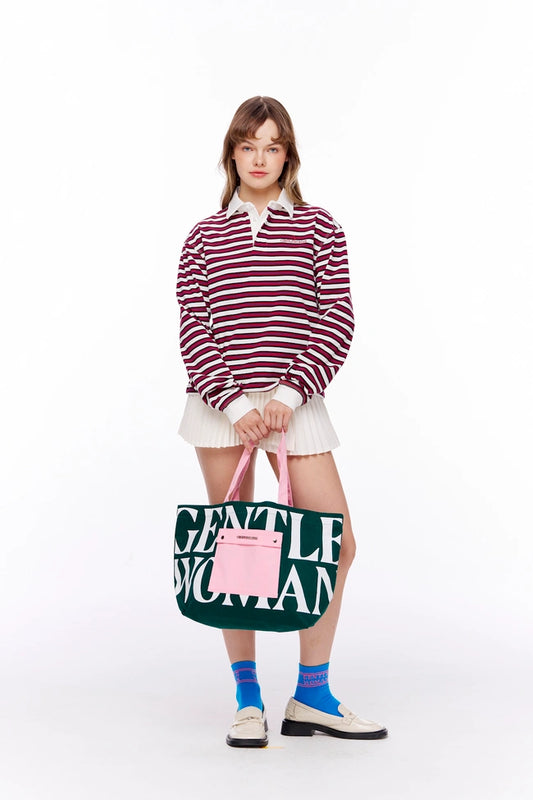 GW Painted Wall Tote: Green