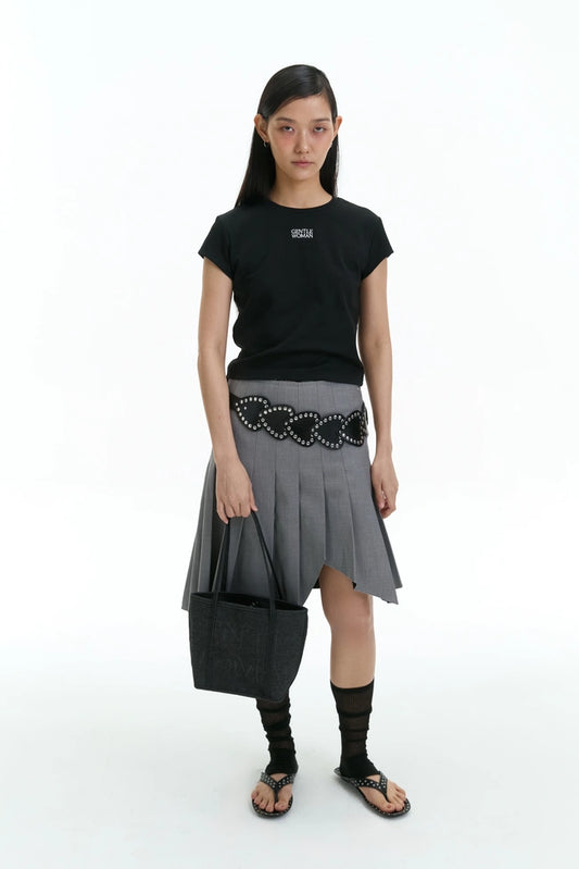 Denim Soiree Hauler Bag : Black