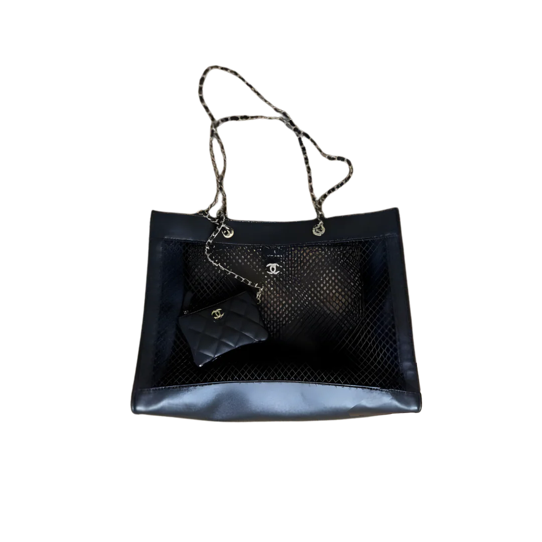 Chanel Mesh Tote Bag with Card Wallet