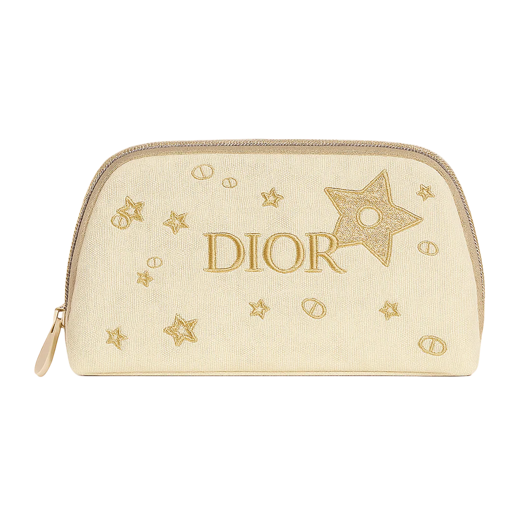 Dior Beauty Embroidered Star Makeup Pouch