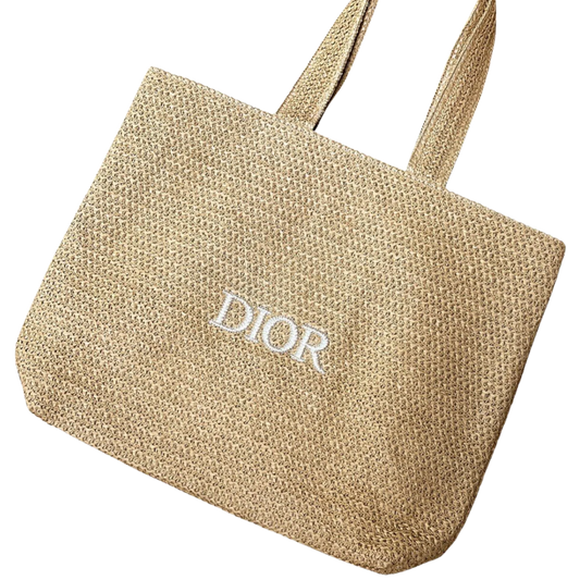 Dior Beauty Raffia Tote Bag - Beige