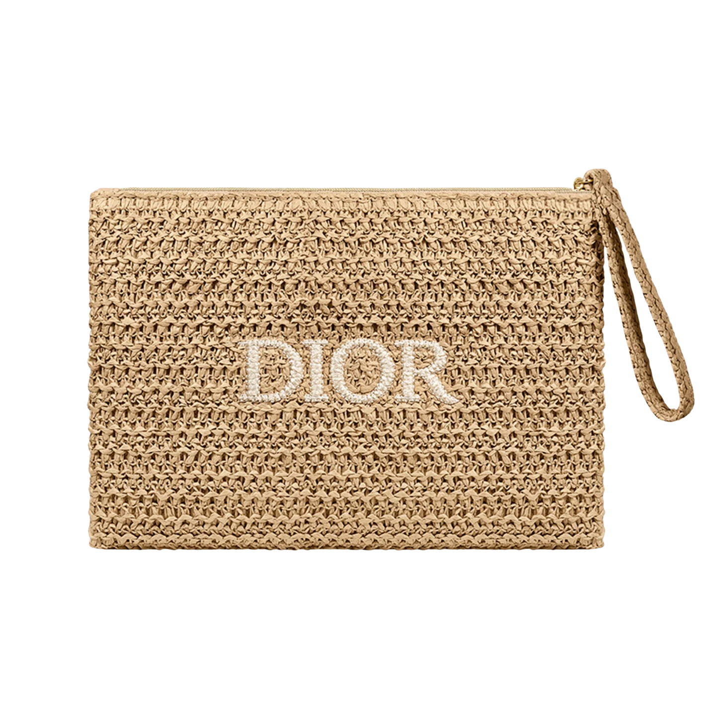 Dior Beauty Raffia Pouch - Beige