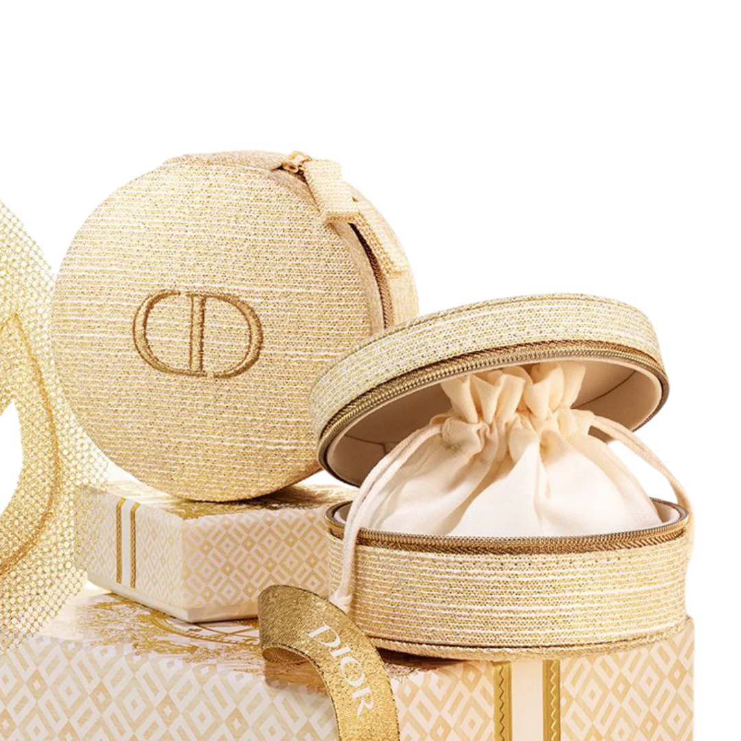 Dior Holiday Mini Jewelry Case - Gold