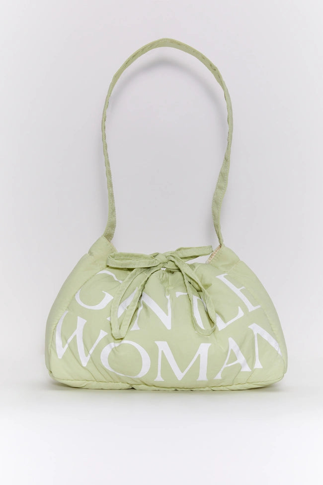 Gentlewoman Dumpling Bag : Green Spinach