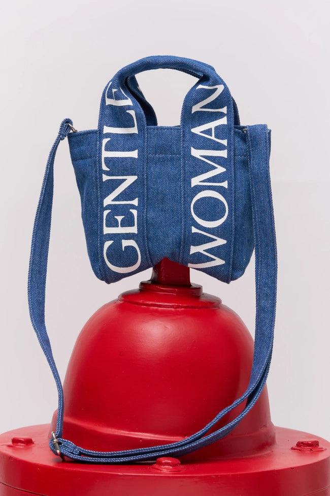 GW Logo Strap Micro Tote Bag : Navy