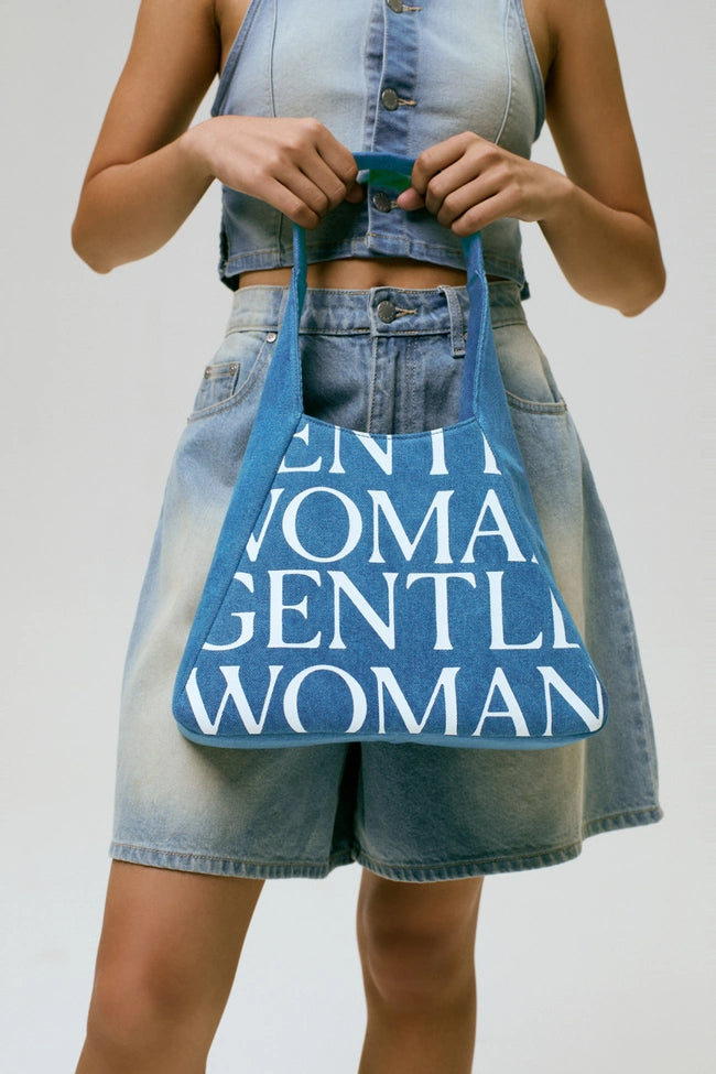 Denim Hobo Bag