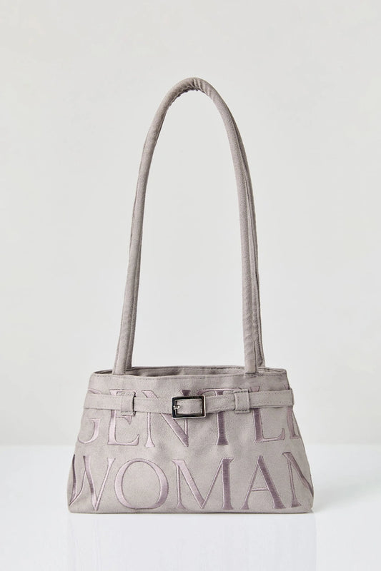 SUEDE BALLERINA Bag : Grey