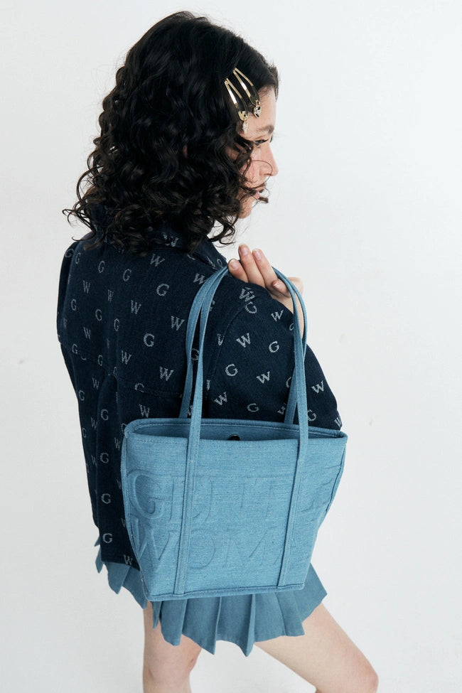 Denim Soiree Hauler Bag : Light Blue