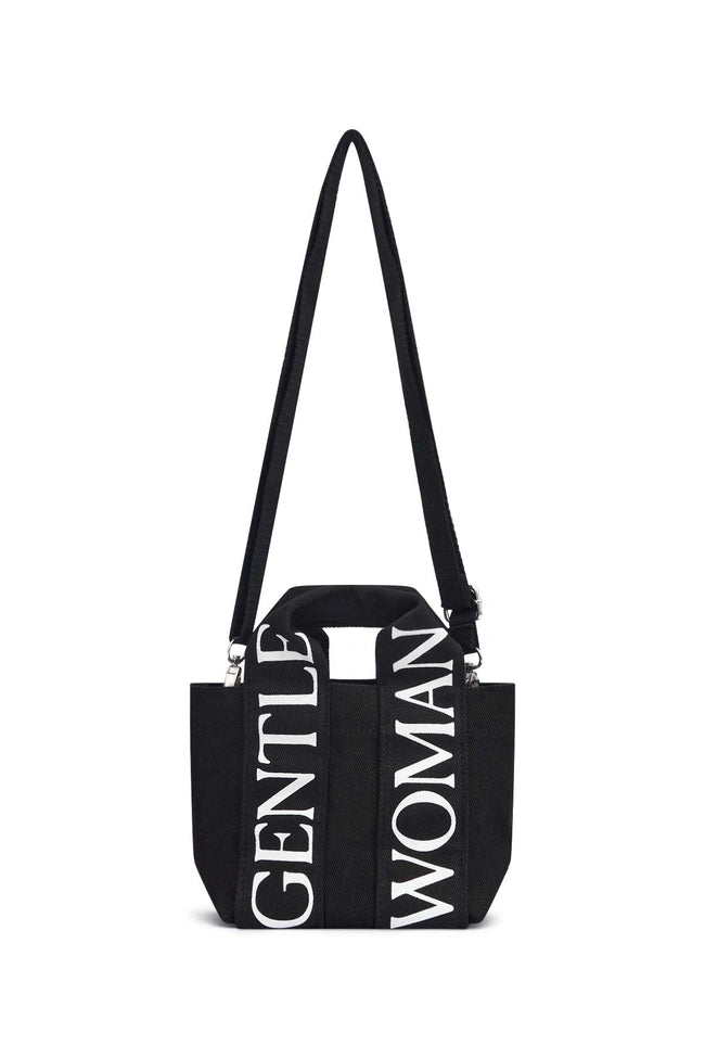 GW Logo Strap Micro Tote Bag : Black