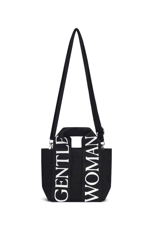 GW Logo Strap Micro Tote Bag : Black