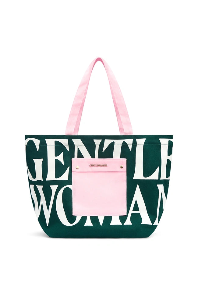GW Painted Wall Tote: Green