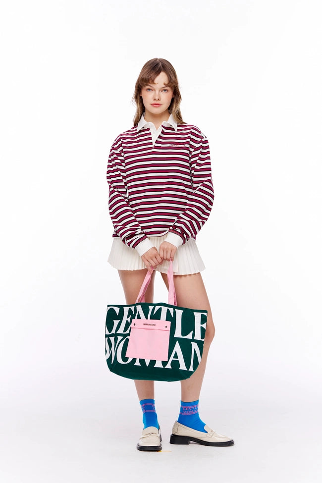 GW Painted Wall Tote: Green