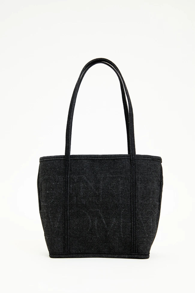 Denim Soiree Hauler Bag : Black
