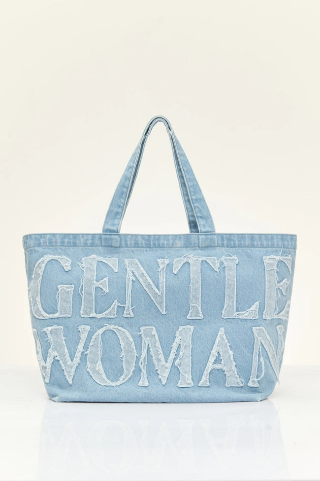 GW Denim Tote Bag : Sky Blue
