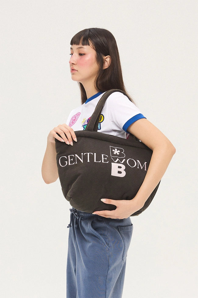 Jet on Iris Tote Bag