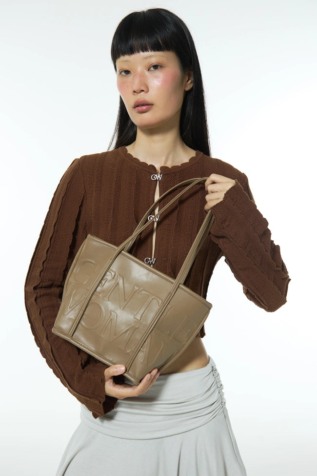 Leather Soiree Hauler Bag : Dark Brown