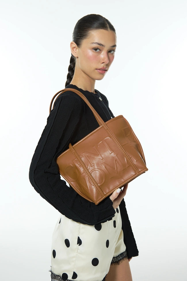 Leather Soiree Hauler Bag : Light Brown