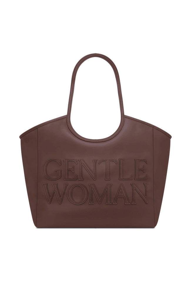 GW Carryall PU Tote : Dark Brown