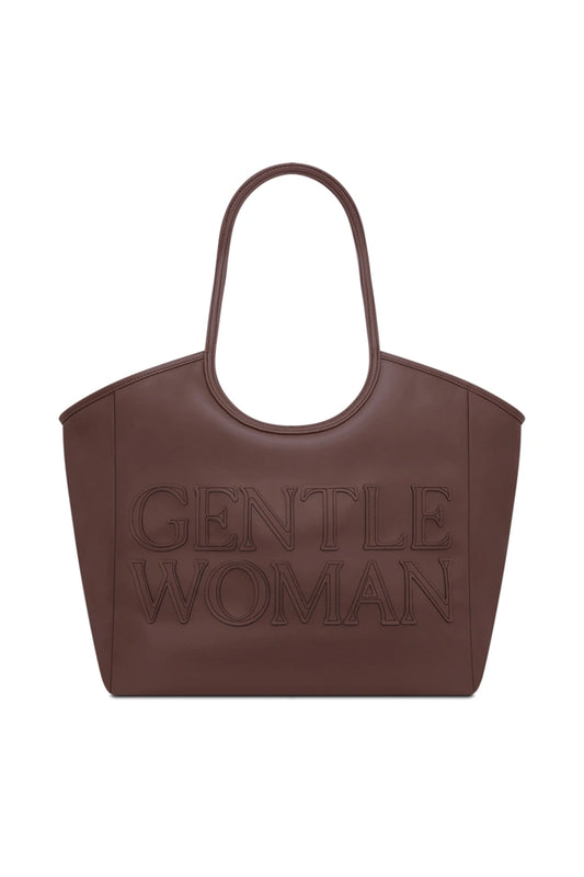 GW Carryall PU Tote : Dark Brown