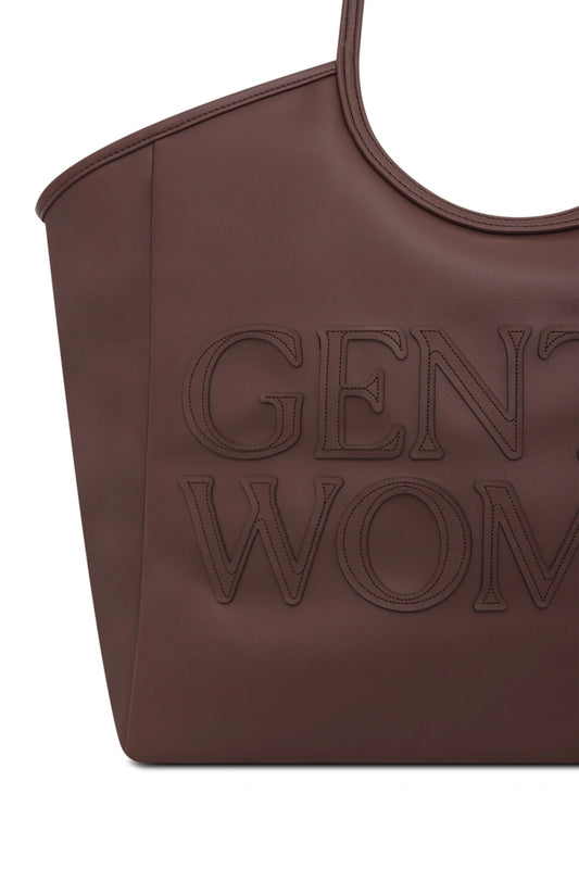 GW Carryall PU Tote : Dark Brown