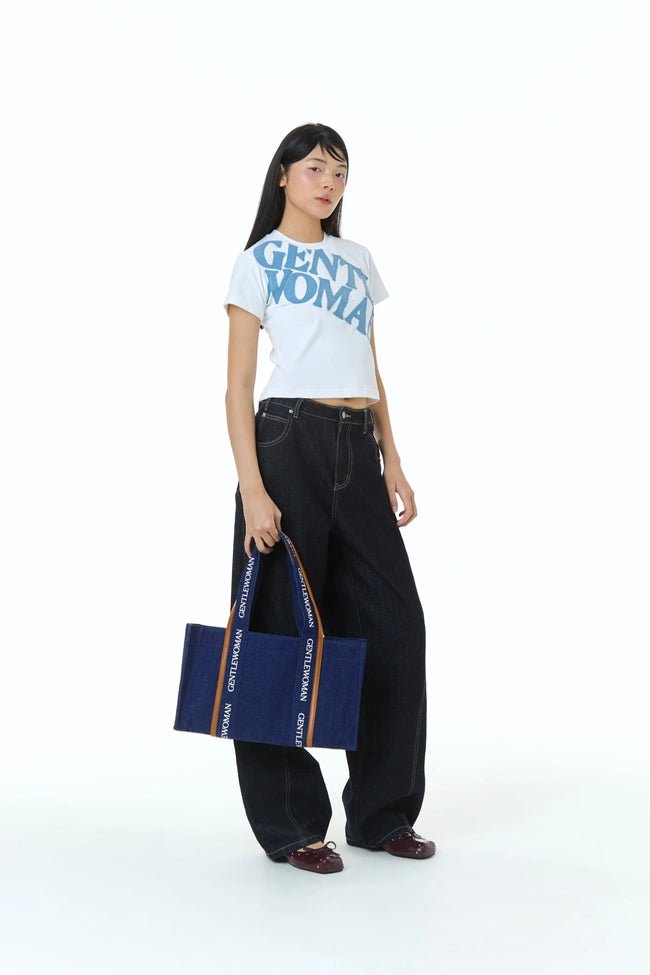 GW Logo Strap Shoulder Bag : blue