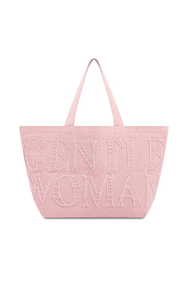 GW Denim Tote Bag : Pink