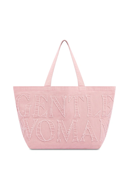 GW Denim Tote Bag : Pink