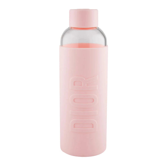 Dior Glass Water Bottle 550ML - Pink