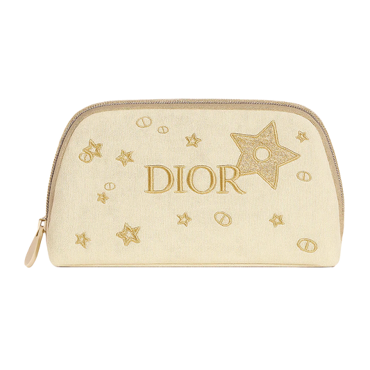 Dior Beauty Embroidered Star Makeup Pouch