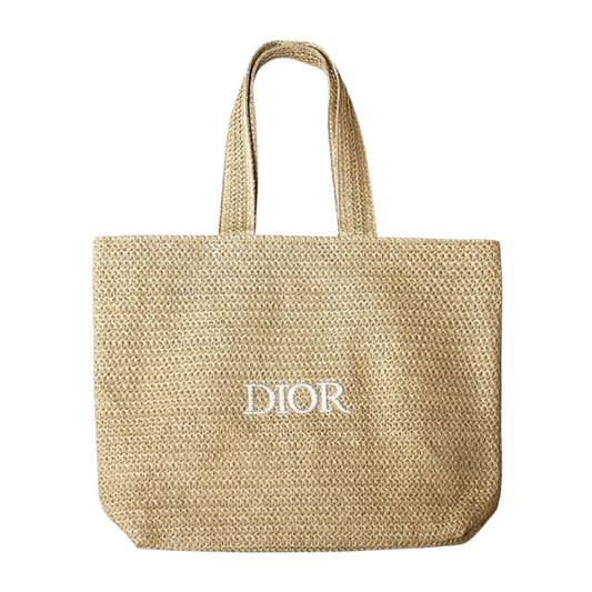 Dior Beauty Raffia Tote Bag - Beige