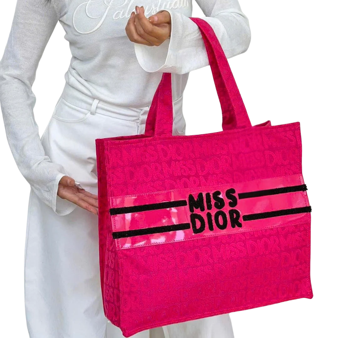 Dior Miss Dior Tote Bag - Dark Pink