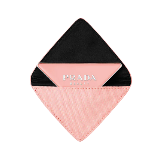 Prada Beauty Triangle Mirror with Pink Case