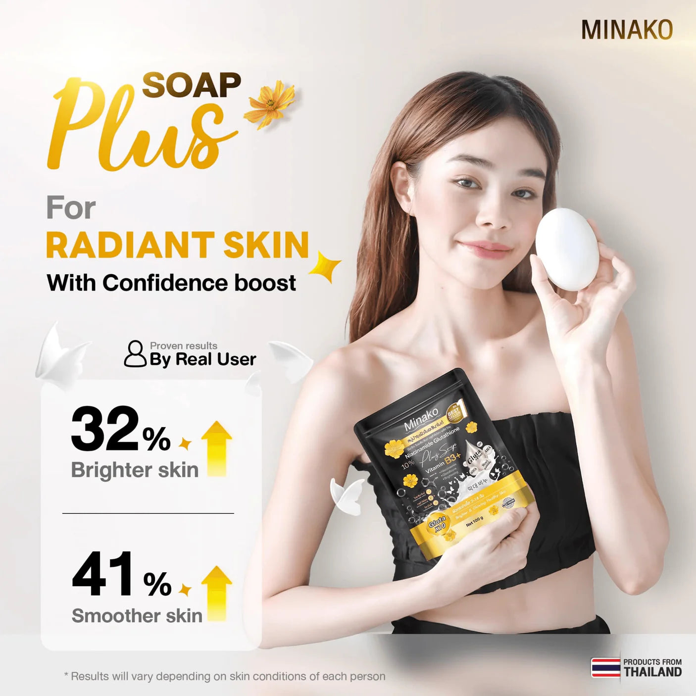 Minako Niacinamide Glutathione Plus Soap - 100g
